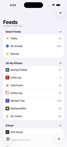NetNewsWire developer-published iPhone product screenshot 2