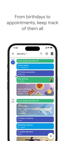 Google Calendar — iPhone 1