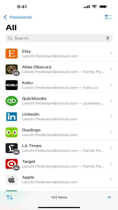Apple Passwords — iPhone 1